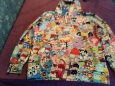 Fun Print Pull Over Hoodie .