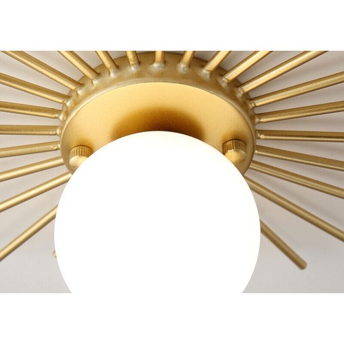 Modern Gold Sputnik Flush Mount Lamp Hallway Globe Glass Ceiling Light Fixture - Picture 11 of 12