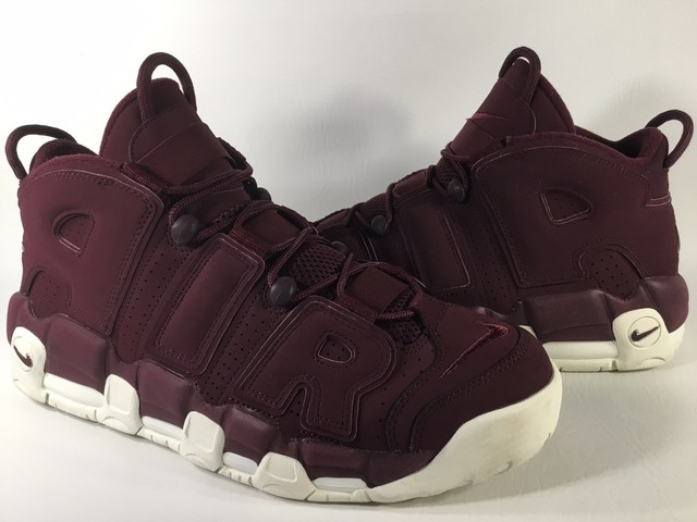nike air more uptempo maroon