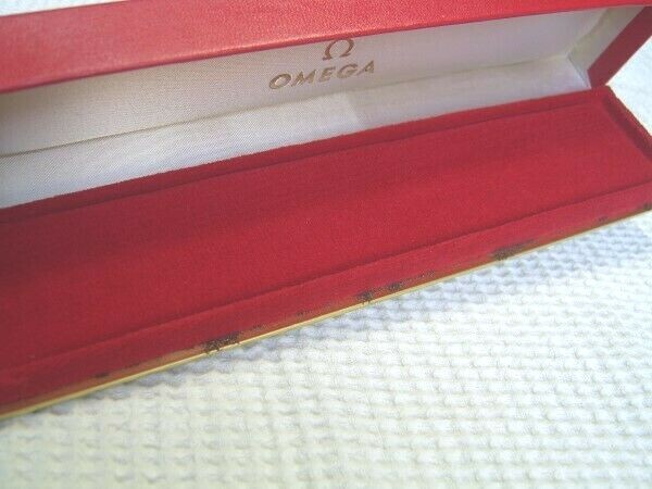 VINTAGE NOS 1950'S OMEGA EMPTY RED LEATHER BOX #6818 | eBay