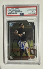 Carlos Rondon 2015 1st Bowman Chrome #BCP150 Autograph/Signed Yankees. PSA. RC