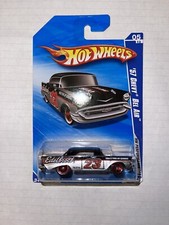 Hot Wheels HW Performance  10,  57 Chevy Bel Air Edelbrock 23 Red Wheels