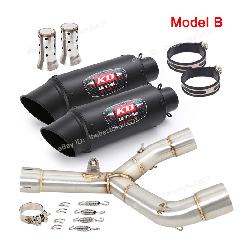 Silenciadores de tubo de enlace medio sistema de escape 51 mm para Honda CRF450R CRF450RX 2015-2016 Foto 4 de 4
