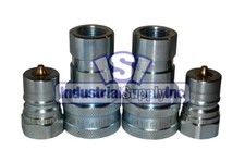 Quick Coupler  ISO 7241-1 B  3/4" NPT Pipe Threads  Complete Set  2 PK