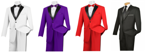 CHOOSE YOUR COLOR TUXEDO Jacket & Pant Set Prom Tux Satin Lapel QUICK SHIPPING