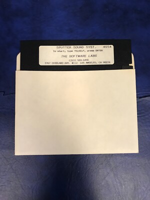 Vintage Software The Software Labs Sputter Sound Sys. on 5.25'' Disk