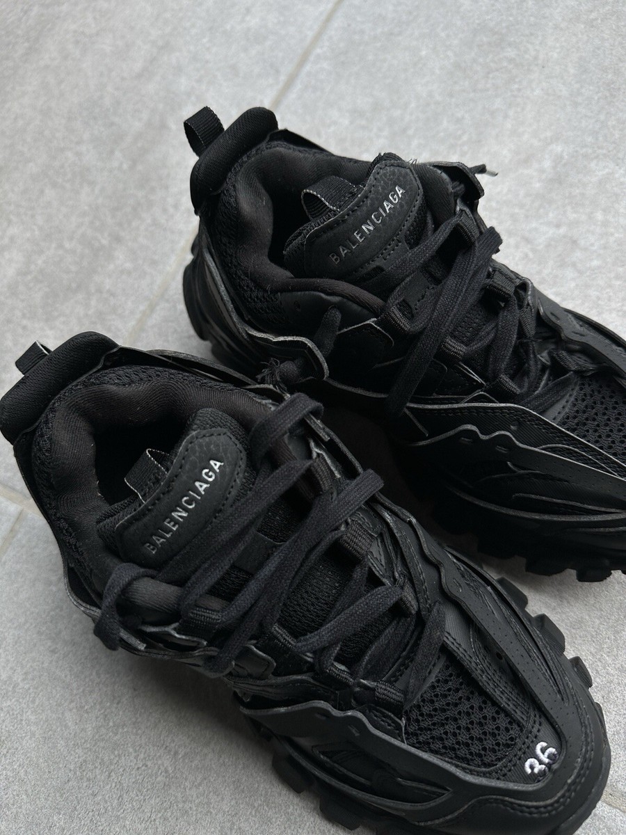 DDP Balenciaga women's Track Total Black Trainers Sneakers Size 36
