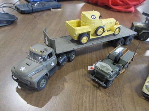 Vintage Diecast Military LOT Mixed Brands FOR PARTS AS IS with broken parts - Picture 11 of 24