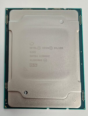 Intel SRFBA Xeon Silver 4215 8-Core 2.50GHz 11MB CPU Processor.