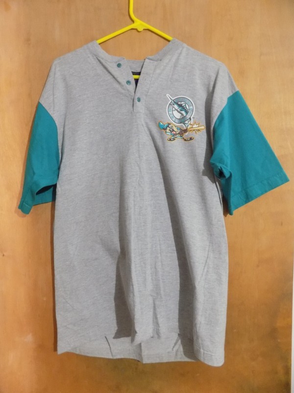 FLORIDA MARLINS - TASMANIAN DEVIL  DOUBLE-SIDED GRAPHICS  T-SHIRT [L]