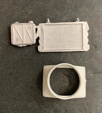 #6 Valvoline T Bird NASCAR RADIATOR, SHROUD 166 1595 Model Car Parts COMBINE