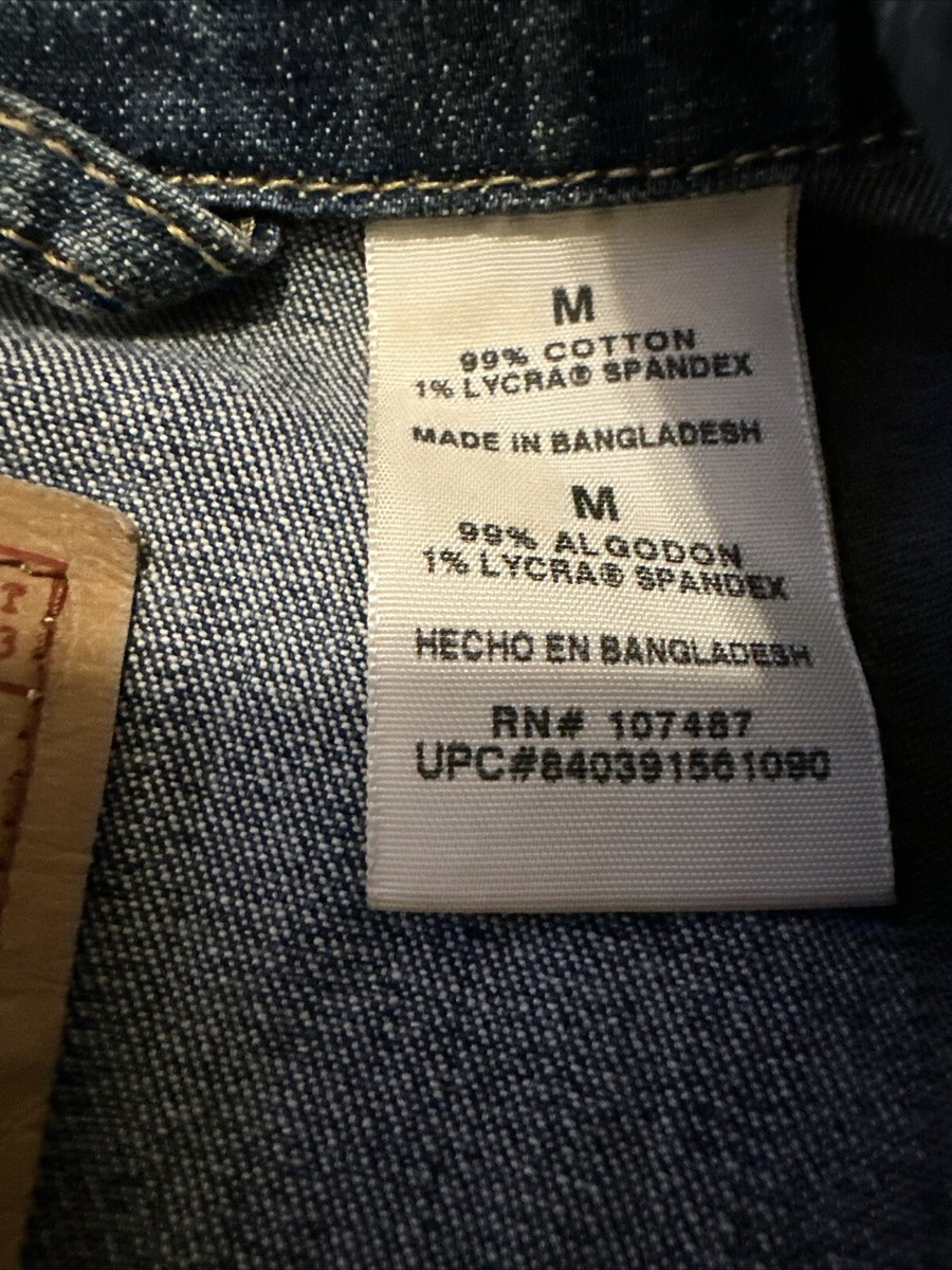 Levi's Signature Womens Blue Jean Denim Trucker Style Pockets