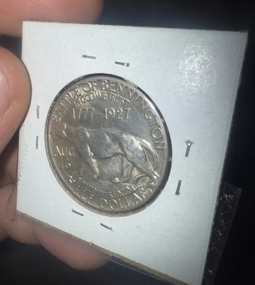 1927 Vermont Sesquicentennial Commemorative Silver Half Dollar CH-Ver Ira Allen - Image 3 of 4