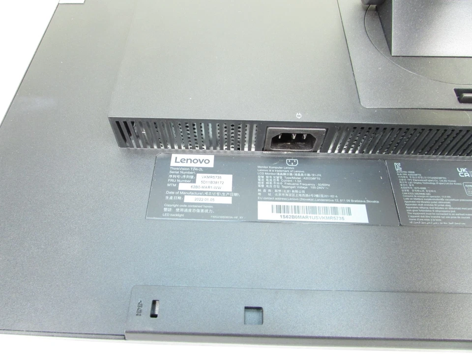 Lenovo T24i-2L 23.8" HD 1920x1080 4ms IPS Black Monitor - Image 4 of 4