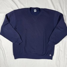Vintage 80s Russell Athletic Blank Crewneck Sweatshirt USA Made Extra Large L