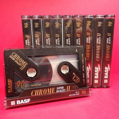   10x BASF Chrome Super Quality II 90 | Type 2 | Kassetten Cassettes | 1997  