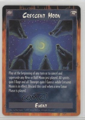 1995 Rage CCG Unlimited Crescent Moon