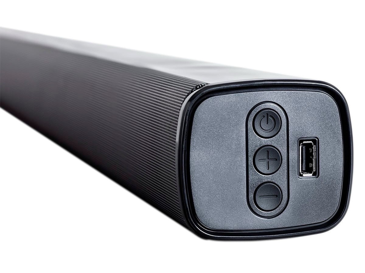 Monoprice SB-100 2.1-ch Soundbar - Black - 36in With Built In Sub, Bluetooth