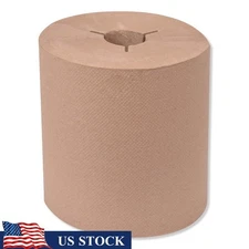 Eco-Friendly Universal Hardwound Roll Hand Towels Notched 960 Sheets 6 Rolls New