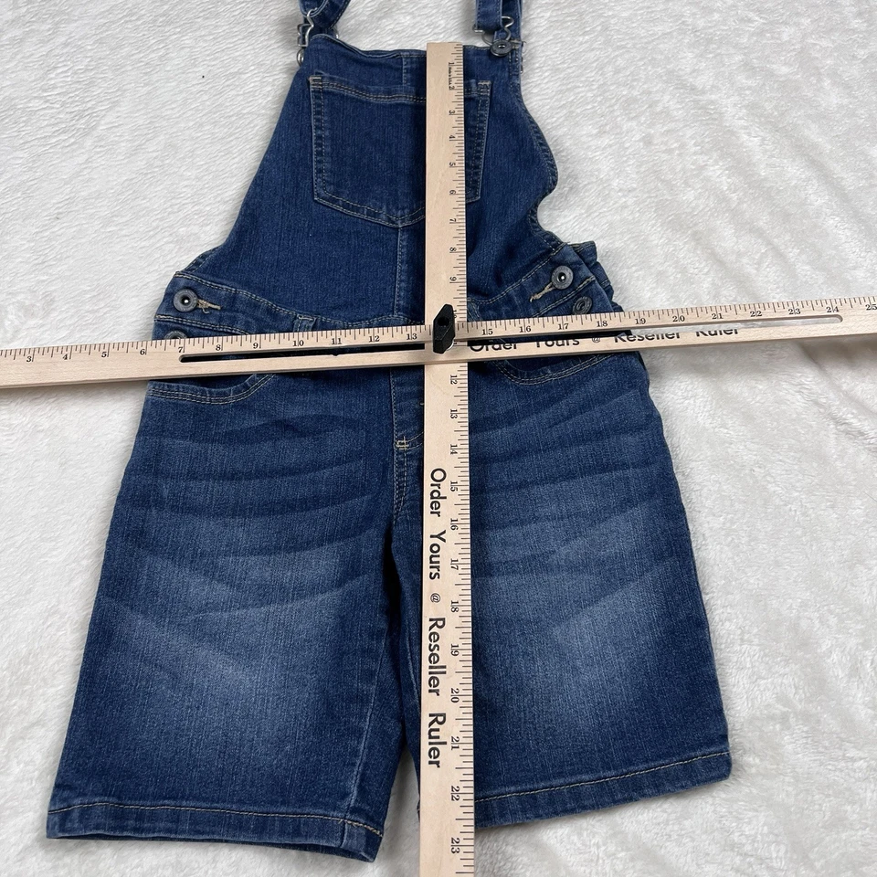 Pantalones Cortos Wrangler Jóvenes Niños 10R Azul Denim Bolsillos con Botones Exterior Foto 4 de 4