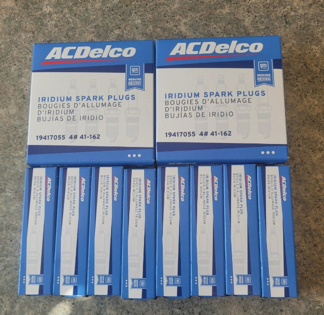 SET OF 8 NEW Spark Plug-Iridium ACDelco 41-162 FAST FREE SHIPPING 19417055 USA