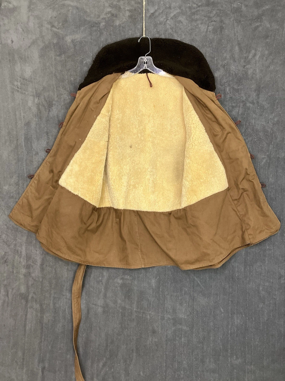 VTG 1940s Hercules Jacket Men’s 46 Sheepskin Lined Collar Barnstormer Canadienne image 17