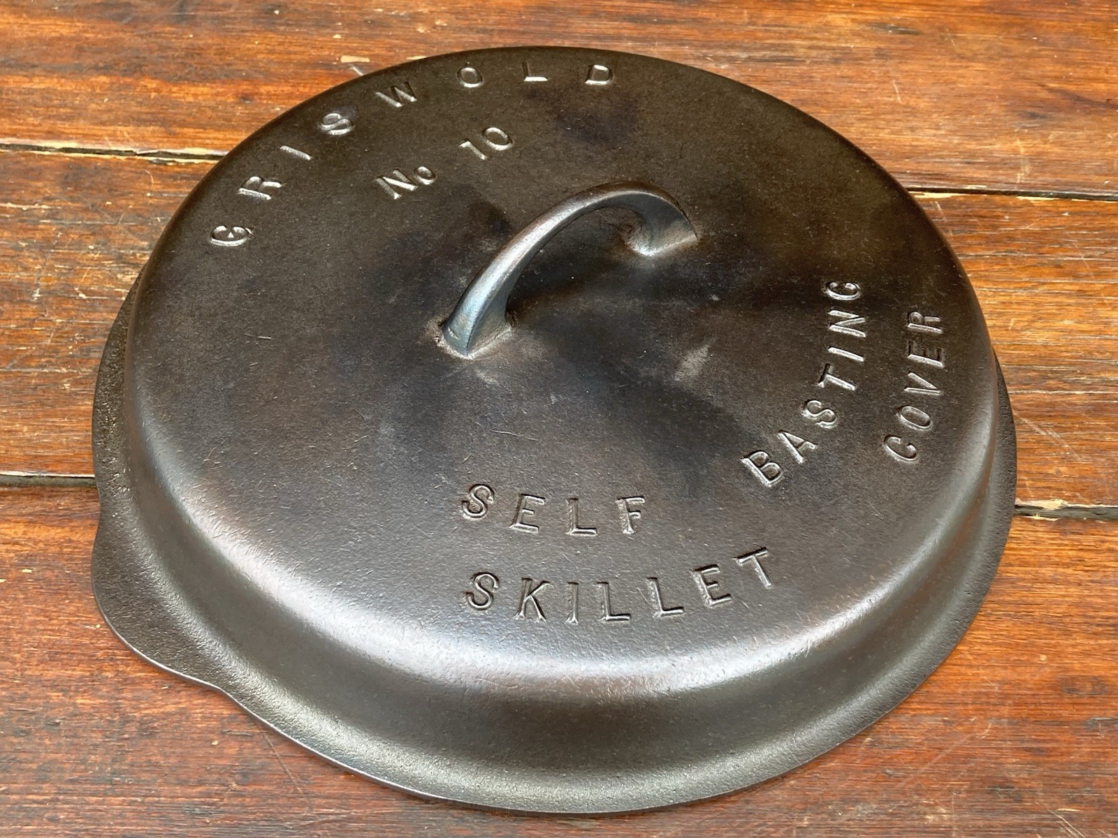 Griswold Cast Iron #10 Fully Marked High Dome Skillet Lid