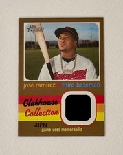 2020 Topps Heritage Clubhouse Collection Relics /99 GOLD #CCRJR Jose Ramirez HOF