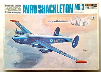 Out of print Hasegawa 1/72 Avro Shackleton MR.3 FROG British Air Force patrol ai