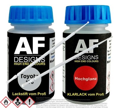 Für Toyota 176 Super Silver Metallic III Lackstift Klarlack Lacktupfer Autolack 