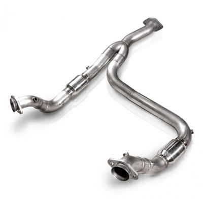 Stainless Works FTECODPCAT 3'' Catted Downpipe for 2011-2014 Ford F-150 3.5L Eco