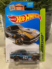 2015 Hot Wheels #243 HW Workshop-Then and Now DATSUN 240Z Black Variant w/BlkMC5