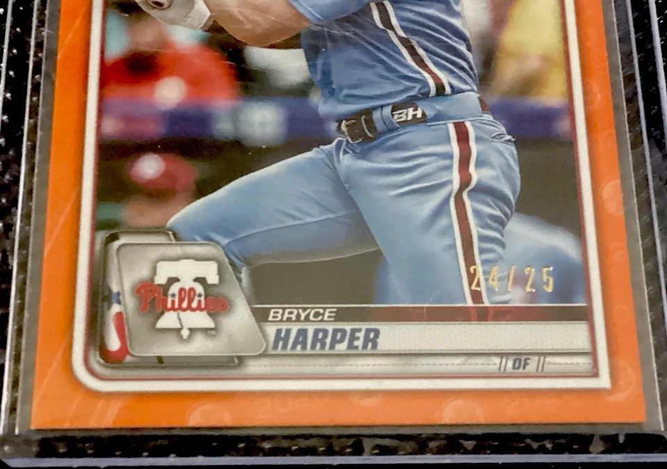 2020 Bowman Bryce Harper Orange/25 - Image 3 of 4