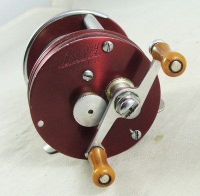 Vintage LANGLEY LURECAST Model 330 Casting Reel + Box + Extras