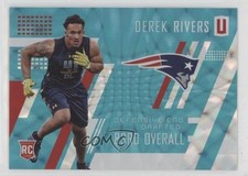 2017 Panini Unparalleled Class of 2017 Rookie Teal 37/49 Derek Rivers #293 0v0