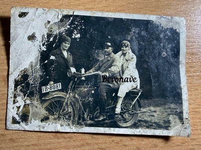 Foto Motorrad NSU 1923 4PS 497ccm 1923 original Vorkrieg Zweizylinder