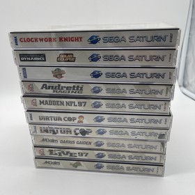 Sega Saturn Game Lot 10 Games In Total All Discs Great Shape! Boxes Have Wear!