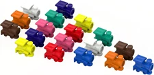 Mexican Train Marker - Assorted Colors - Replacement Plastic Domino Train Marker