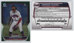 2023 Bowman Chrome Prospects Green Grass Refractor /99 Ambioris Tavarez #BCP-33