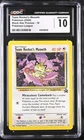 CGC 10 GEM MINT Team Rocket's Meowth 18 Wotc Black Star Promo Pokemon Card