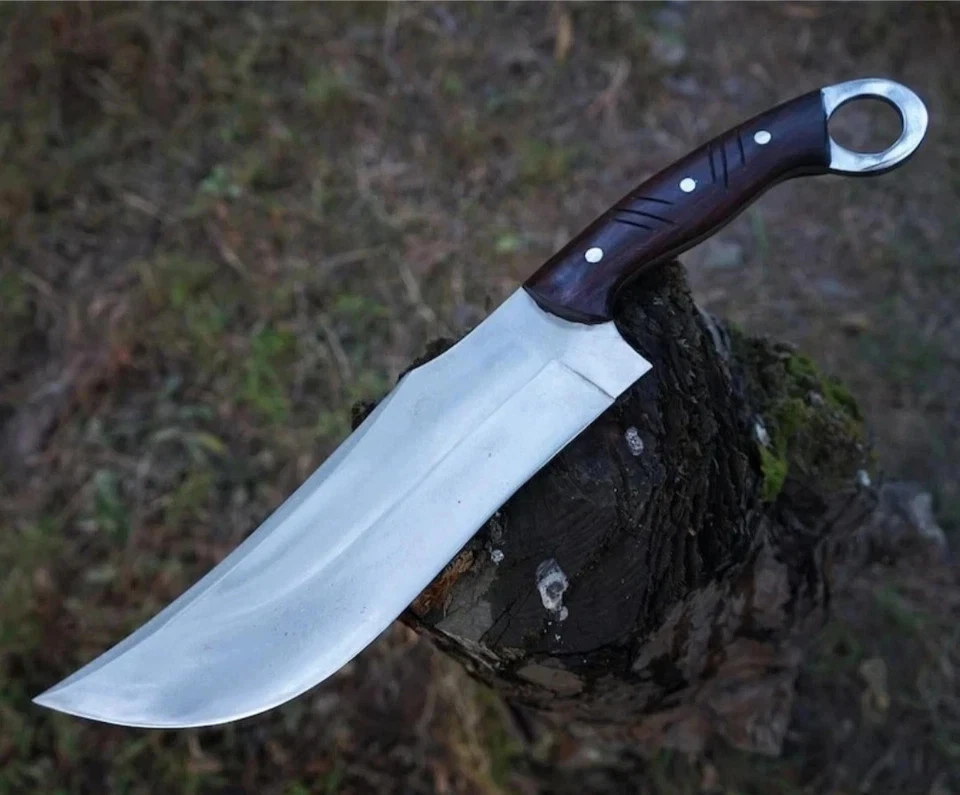 Custom Handmade Carbon Steel Blade Survival Bowie Knife | Hunting Knife Camping