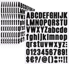 810 Piece 10 Sheet Letter Stickers - Self Adhesive Vinyl Waterproof Mailbox Numb