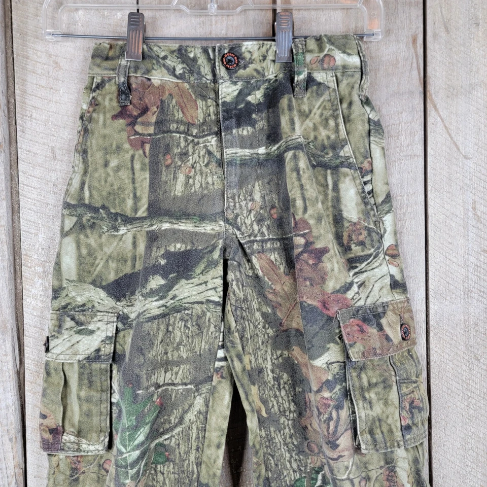 Calça cargo Mossy Oak Break-Up Infinity infantil 6/7 camuflagem caça utilitário ao ar livre - Imagem 2 de 4
