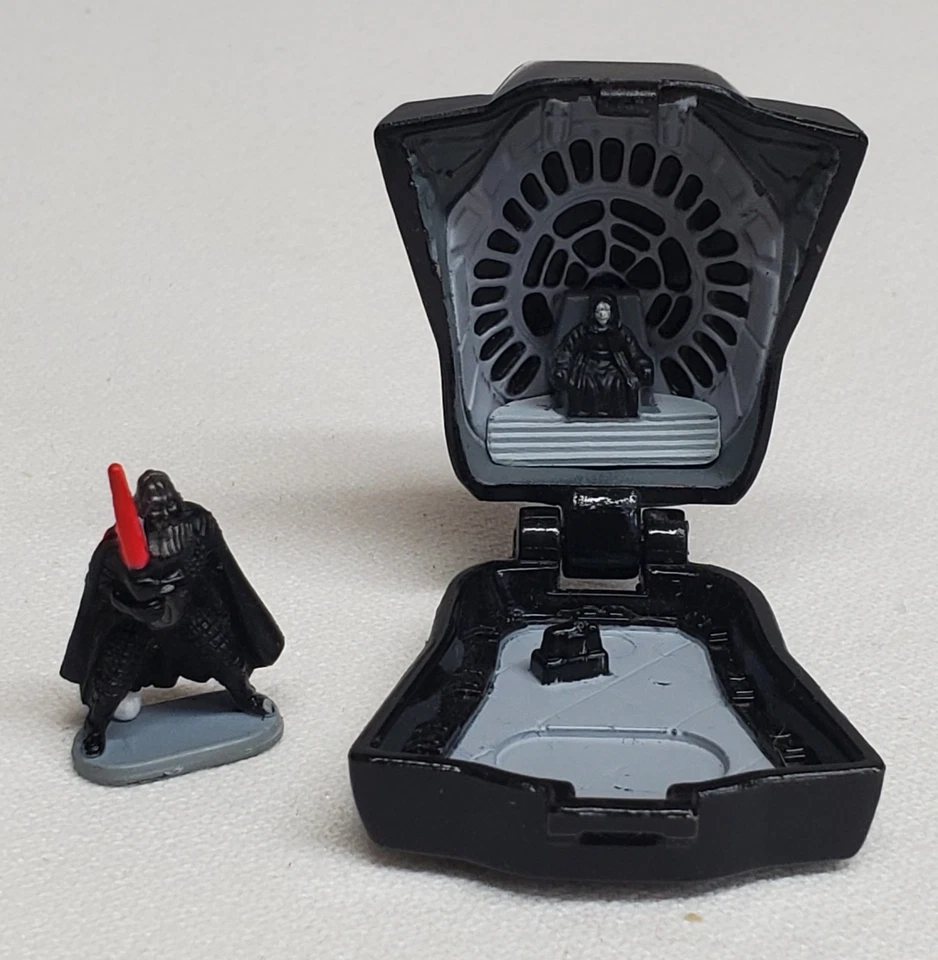 Vintage 1996 Galoob Micro Machines STAR WARS  Mini Head w DARTH VADER Figure - Image 3 of 4