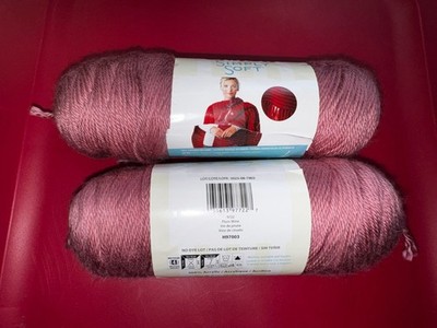 Simply Soft Plum Wine Yarn 170g 6oz Acrylic Medium Worsted 315 Yds