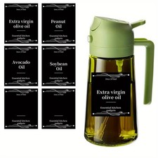 2 in 1 oil spray bottle 16oz /470ml Glass Light-proof Pour Bottle For Kitchen