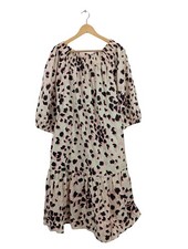 ULLA POPKEN Robe Hippie Dames Robe T EU 50 blanc cassé-rose-noir