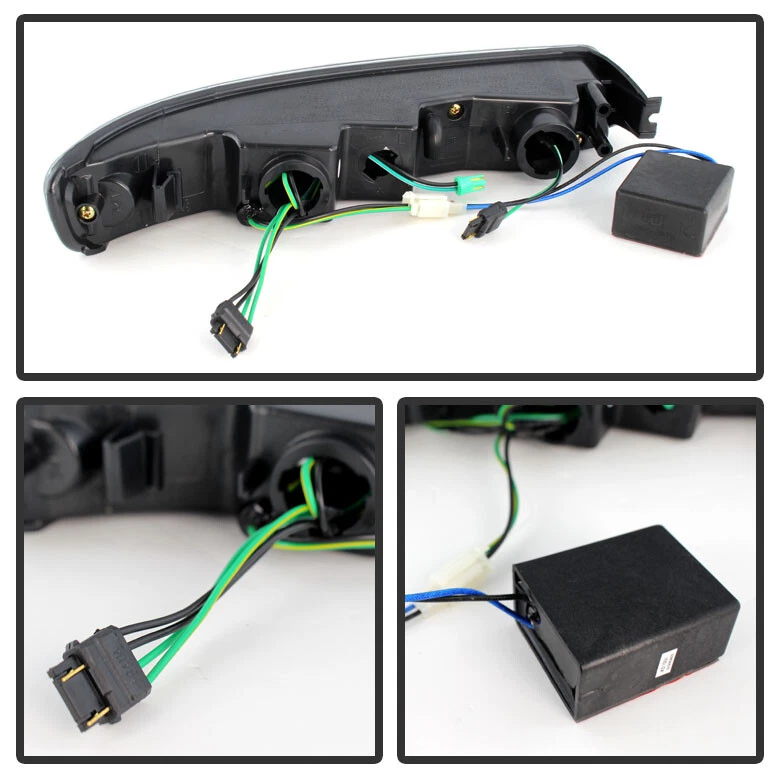 Luces LED de señal de estacionamiento para parachoques izquierda+derecha GMC Sierra Yukon 1999-2006 negras Foto 4 de 4