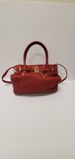 Red Leather Rachel Zoe Shoulder Bag 