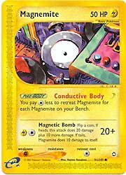Tarjeta Magnemite Pokemon Aquapolis 91/147 - Imagen 1 de 1